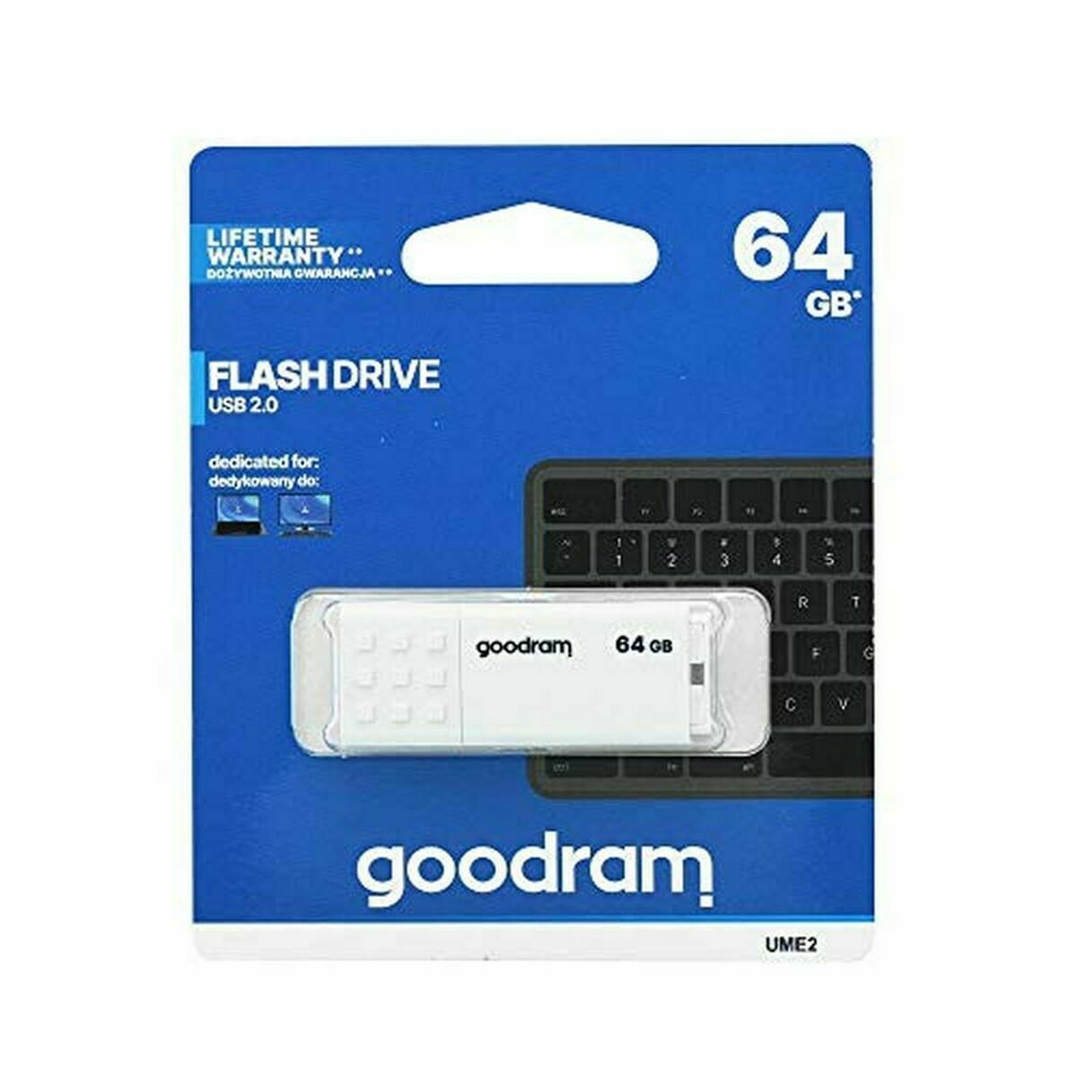 Ključ USB GoodRam UME2 Bela 64 GB